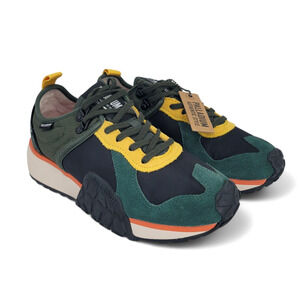 Palladium Troop Runner Mens Size 8 Sneakers Navy Green Yellow New Athletic Shoes